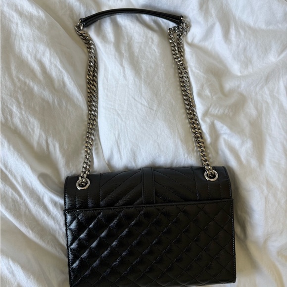 Saint Laurent Envelope Bag - Small, Black - Picture 7 of 11